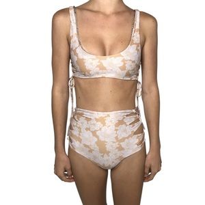 Acacia Swimwear Queens Bottom in Naked Magnolia